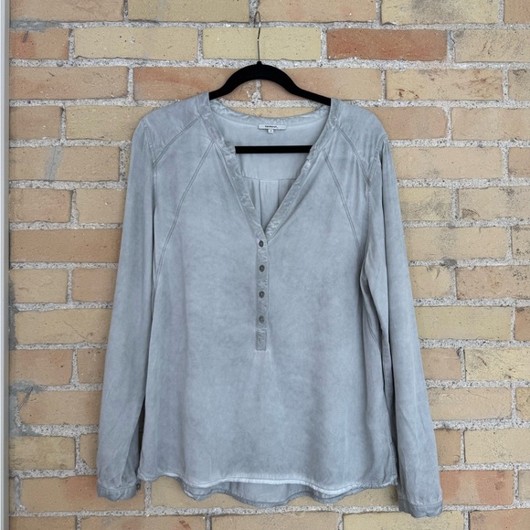 Sandwich Grey Henley Shirt - Picture 1 of 3